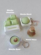Matcha Chocolate Fidget Clicker Keychain