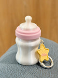 Baby Bottle Click Handmade Fidget Keychain