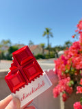 Red Velvet Chocolate Fidget Clicker Keychain