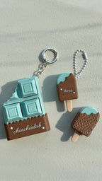 Mint chocolate click keychain