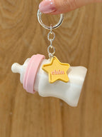 Baby Bottle Click Handmade Fidget Keychain