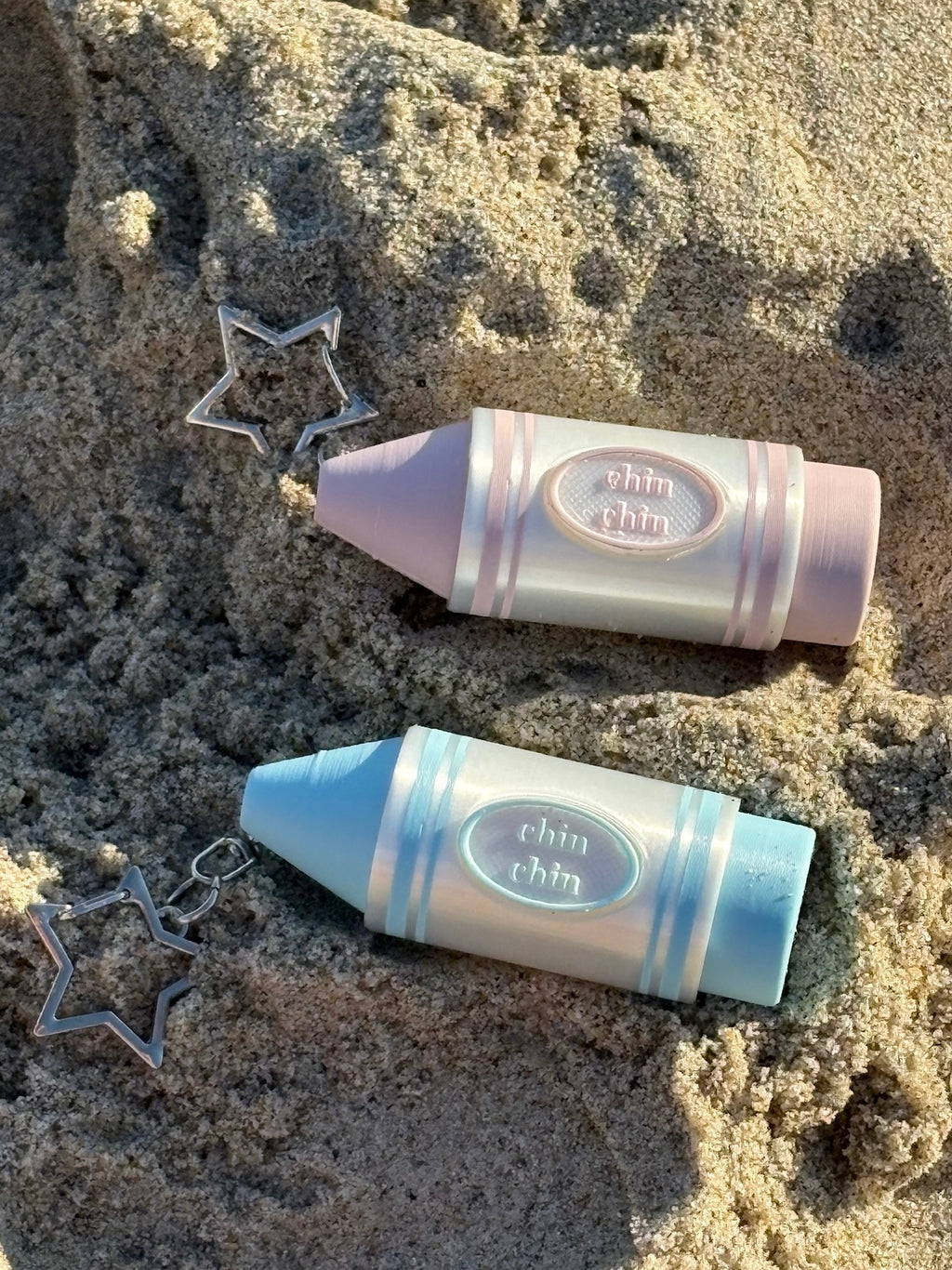 Crayon Fidget Click Keychain
