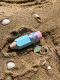 Baby Blue   Pencil Click Keychain | 3D Printed Fidget Charm