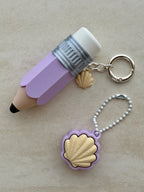 Taro purple   Pencil Click Keychain | 3D Printed Fidget Charm