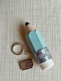 Mint Chocolate Pencil Click Keychain | 3D Printed Fidget