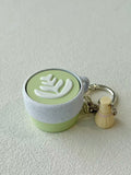 Matcha Latte Click Keychain | Mini Fidget Toy