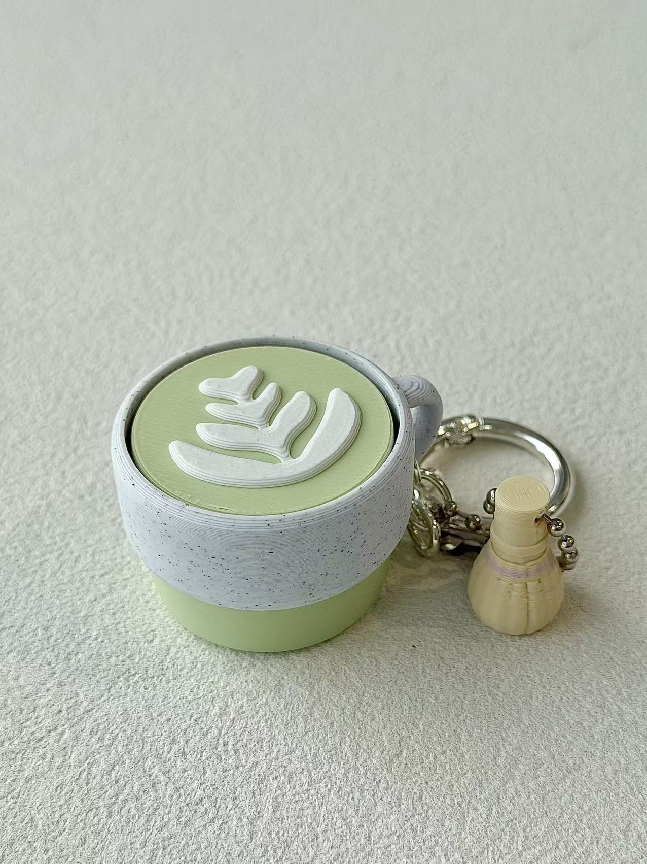 Matcha Latte Click Keychain | Mini Fidget Toy