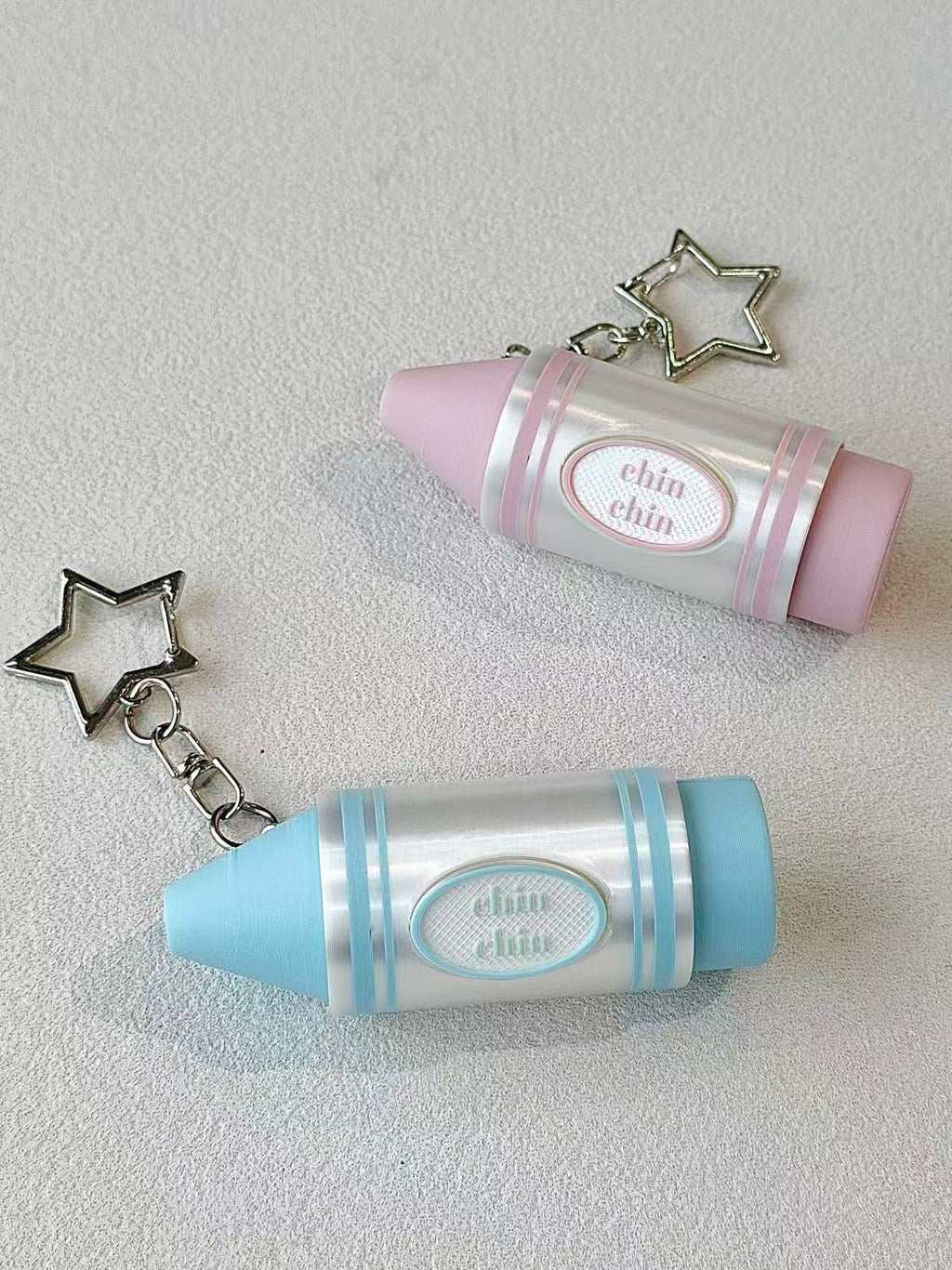 Crayon Fidget Click Keychain