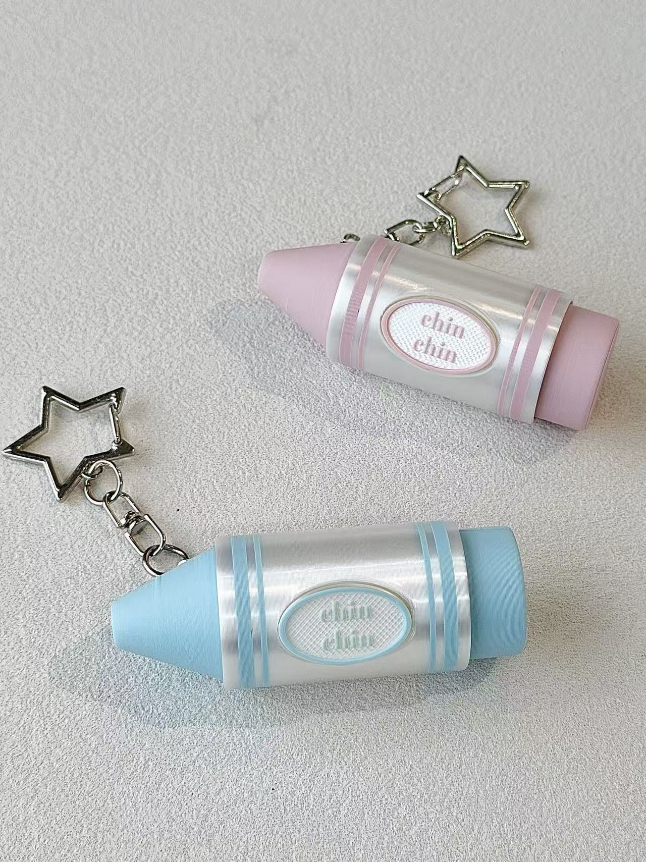Crayon Fidget Click Keychain