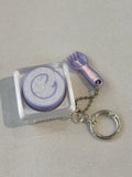 Taro Swiss Roll Click 3D Printed Fidget Keychain